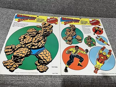 Marvel Friends Our Way Studios Stickers Thing Iron Man Luke Cage Mego Comic Book • $225