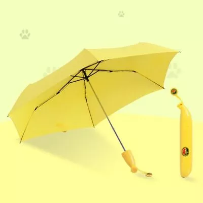 1X Banana Umbrella Children Folding Windproof Anti-UV Rain Foldable Umbrella • $20.99