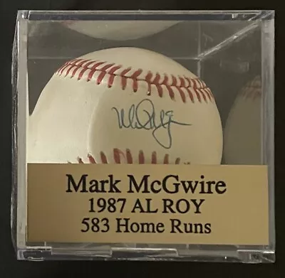 Mark McGwire Autographed Signed Rawlings Official AL Baseball W/case • $65