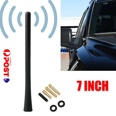 7  Universal Car AM/FM Radio Antenna Short Mast Signal Flexible Roof AerialSUV Z • $8.99