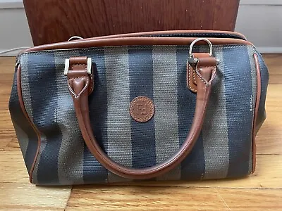 Vintage Fendi Handbag Pequin Boston Bag • $75