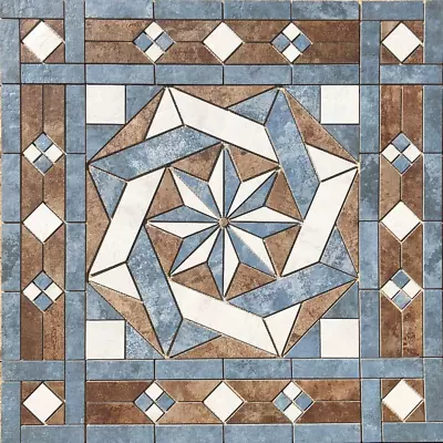 36  X 36  Tile Medallion Deco Mosaic Accent - Happy Floors French Quarter Series • $295