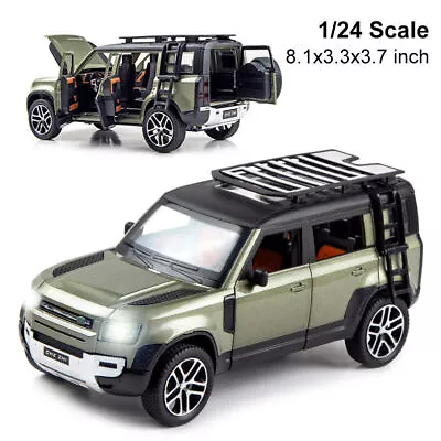 1/24 Scale Land Rover New Defender 110 Die-cast Model Toy Car Sound Light Gifts • £24.53