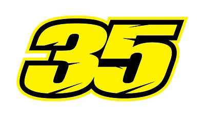 CAL CRUTCHLOW 35 Number Logo - Moto GP STICKER DECAL Medium • £3.25