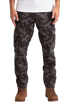Mens Military Camo Cargo Trouser Casual 100%Cotton Utility Multi Color Work Pant • $19.54