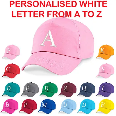 £4.99 • Buy Personalised Kids Embroidery Baseball Cap Girls Boys Childrens Hat Summer A To Z