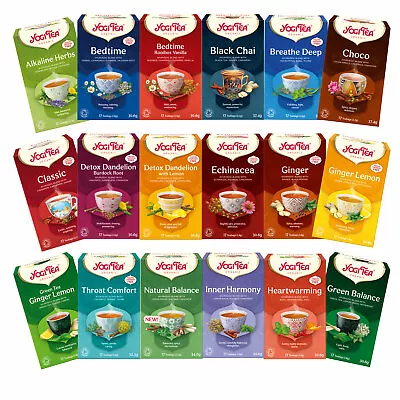 £17.99 • Buy Yogi Tea Sachets Ayurvedic Herbal Organic Choose From Full Range Of 55 Varieties