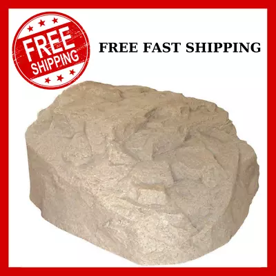 Outdoor Landscape Boulder Rock Sandstone Large Faux Resin Plastic Garden Stone • $155.67