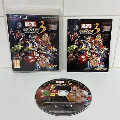 Marvel Vs Capcom 3 Fate Of Two Worlds PS3 PlayStation 3 Game Complete Fighter • £9.99