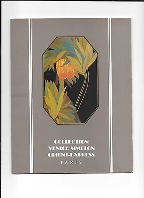 Vintage Catalog COLLECTION VENICE SIMPLON ORIENT EXPRESS Paris 1984 • $15.43