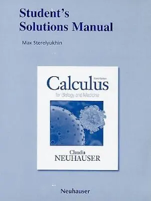 $17.02 • Buy Student's Solutions Manual For Calculus For Biology And Medicine