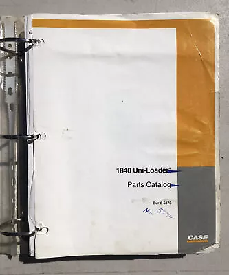 Case Factory Parts Catalog For 1840 Skid Steer Uni-loader BUR 8-5373 • $85