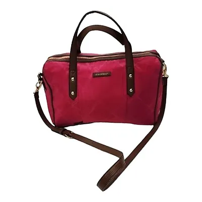 Vera Bradley Preppy Poly Marlo Satchel Pink Crossbody Purse Handbag With Strap • $19.99