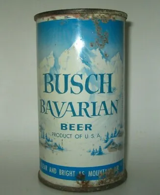 Old BUSCH Mountain Air FLAT TOP BEER CAN St. Louis Missouri Newark Los Angeles • $25