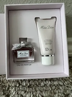 Miss Dior Travel Gift Set Eau De Parfum EDP 5ml &Moisturizing Body Milk 20ml NIB • $30