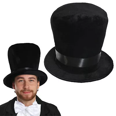 Adults & Childs Soft Top Hat Gentleman Victorian Unisex Fancy Dress Accessory • £6.99