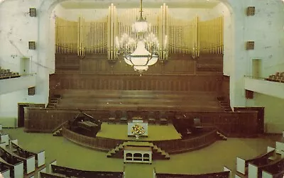 Ga~georgia~atlanta~massive Pipe Organ In The Baptist Tabernacle~mailed 1970 • $4.99