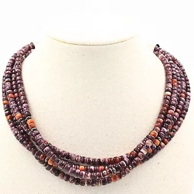 Nestoria Coriz Sterling Spiny Oyster Five Strand Santo Domingo Kewa Necklace • $899