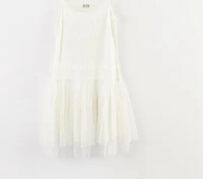 Women Stretchy Long Slip Dress Extender Full Slip Lace Trim Layer Tulle Skirt  • $12.90