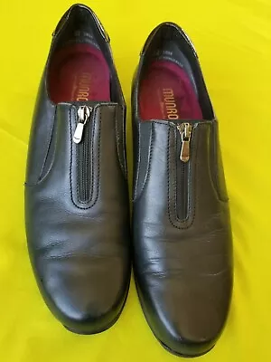 Ladies Munro Black Leather Shoes Size 12 SS • $15