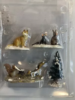 Miniature Animal Trees Snow Village Figures • $12