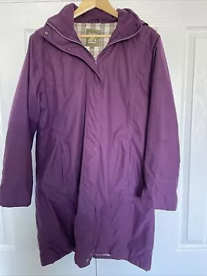 Ladies Jack Murphy Purple Hooded Waterproof Coat. 12 • £12.99