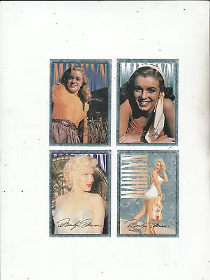 Marilyn Monrow 1993 Trading Cards  4 Cards  58616465-[Lot 2 ]-Cards • $13.02