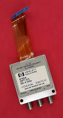 $34.99 • Buy Agilent 8765A Coaxial Switch, DC To 4 GHz, SPDT Opt 015