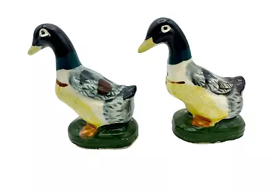 Vintage Duck Salt And Pepper Shakers Made In Japan With Corks Porcelain Birds • $9.99