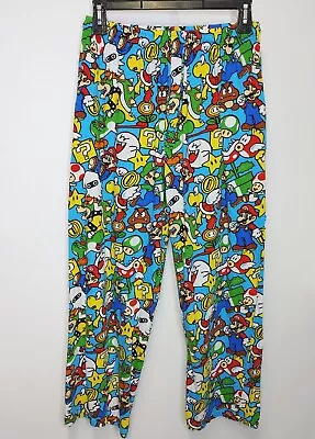 Super Mario Men's Pajama Pants Size Medium All Over Print Sleep Lounge • $19.99