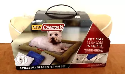 NEW Coleman 4pc All Season Pet Mat Bedding Heated/Cool Portable Easy Care Small • $28