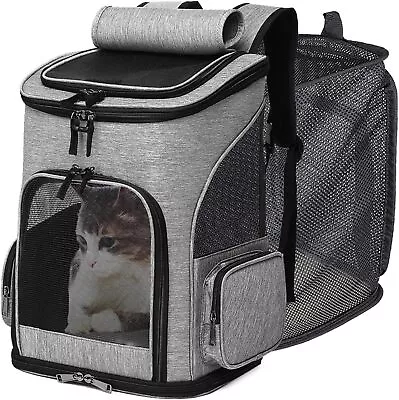Pet Backpack Foldable Cat Carrier Pet Backpack Expandable Creative For Cats Dogs • $32.99