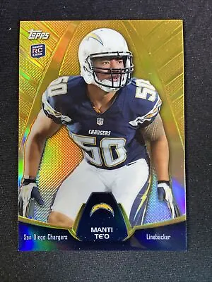 2013 Topps Holiday Mega Gold Manti Te'o Rookie San Diego Chargers #MBC-MT • $0.99