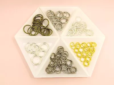 50 Or 100 X Extra Thick OPEN Split JUMP RINGS Key RINGS DIY Findings  6mm - 16mm • $4.75