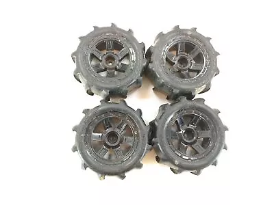 4x Proline Sling Shot 1/16 Scale E-Revo Mini Monster Truck Paddle Tires & Wheels • $37.99