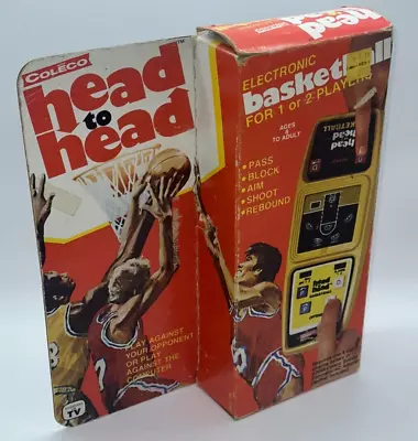 Head To Head Electronic BASKETBALL Game & Watch LED Console - COLECO 1979 BOXED • $99.95