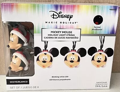 Disney Magic Holiday MICKEY MOUSE Blinking LED Light String Battery Operated • $21.99