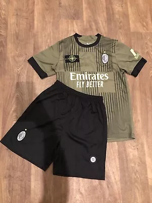 🇮🇹 AC Milan X Stone Island Concept Kit Size Medium 22/23 3rd Football Shirt • £60