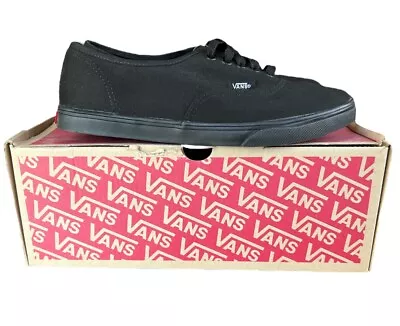 Vans Authentic Lo Pro Black Black Unisex Shoes | US 7.5 W | US 6 M | BNIB • $89.95