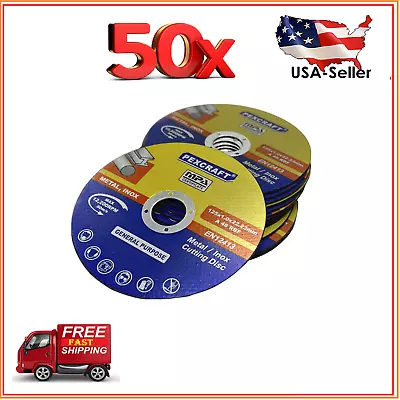 50 Pack Cut Off Wheels 4.9  Metal & Stainless Steel Angle Grinder Cutting Disc • $24.95