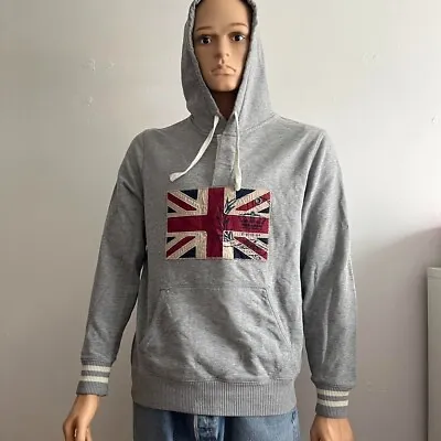 Paul Rosen London Hoodie Grey Union Jack  Vintage Size Medium Mens • £15