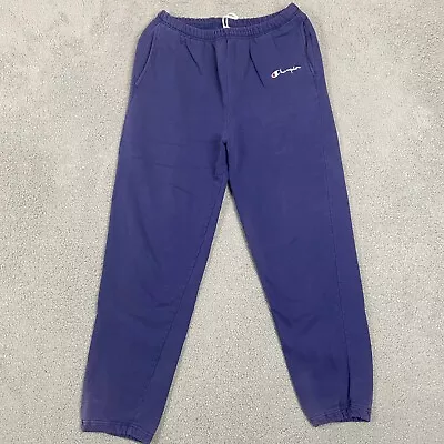 $18.99 • Buy Vintage Champion Pants Adult  Large Purple Sweat Pants Joggers Made In USA
