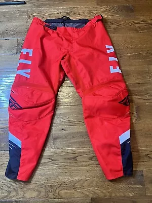 Fly Racing F16 Motocross Dirt Bike ATV Pants Sz 42 Red • $39.99