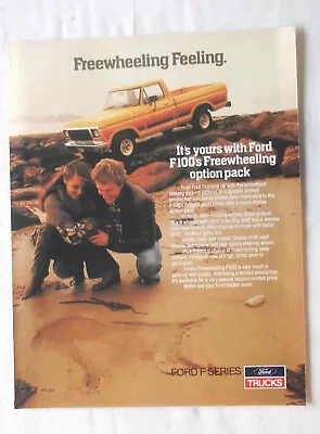 Ford F100 Truck Original Advertisement Removed From A Magazine Ute • $10