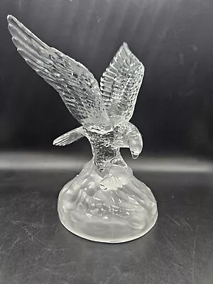 Cristal D'Arques 24% Lead Crystal Glass 7.5  Bald Eagle Figurine- Made In France • $28