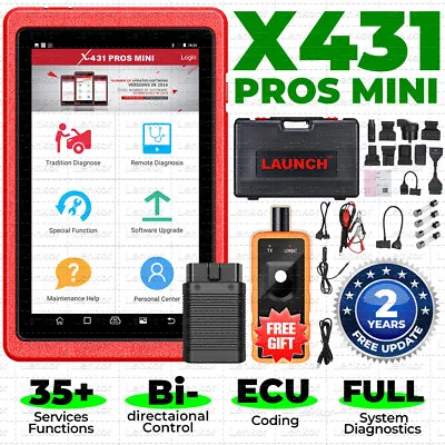 $559 • Buy LAUNCH X431 Pros Mini Bidirectional OBDII Car Diagnostic Scanner Key Coding TPMS