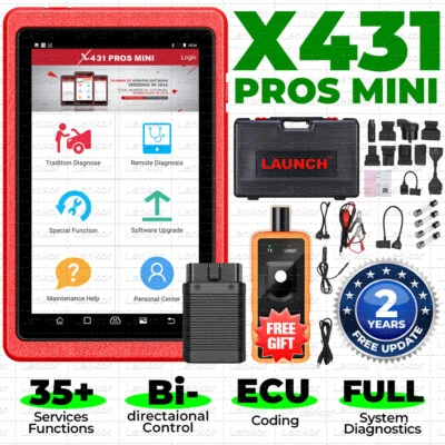$559 • Buy LAUNCH X431 Pros Mini Bidirectional OBDII Car Diagnostic Scanner Key Coding TPMS