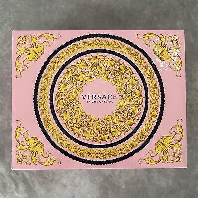 Versace Bright Crystal Eau De Toilette Bath Shower Gel Body Lotion Gift Set NEW • $59.99