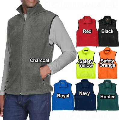 BIG MENS Polar Fleece Vest Sleeveless Jacket Pockets Warm Winter XL 2XL 3XL 4XL  • $28.99