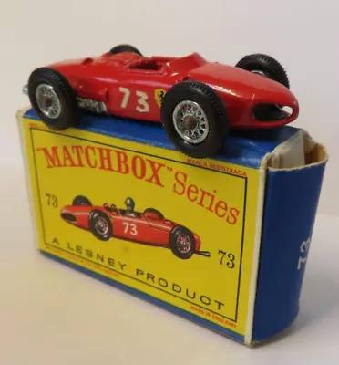 1960s Matchbox Regular Wheels #73 Ferrari Racing Car In Original Box Lesney Engl • $3.64